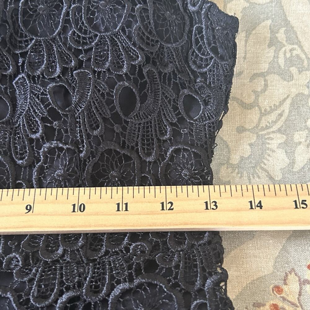 Black Lace Dress LBD Size 4 Sleeveless Sheath Layered Whimsygoth Y2K BB Dakota - Picture 10 of 11